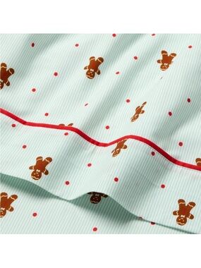 Pillowfort Gingerbread Dreams Full Sheet Set Christmas 100% Cotton NWT